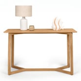 Nordic Street Dietrich Oak Wood Console Table