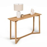 Nordic Street Dietrich Oak Wood Console Table
