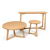 Nordic Street Dietrich Light Oak Wood Side Table