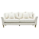 Nordic Street Dean 3 Seater Striped Upholstered Sofa