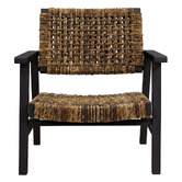 Nordic Street Rivers Mahogany Wood Armchair