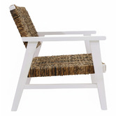 Nordic Street Rivers Mahogany Wood Armchair