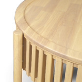 Nordic Street Carrie Round Rubberwood Coffee Table