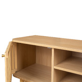 Nordic Street Carrie 2 Door Rubberwood TV Unit
