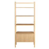 Nordic Street Carrie 4 Tier Rubberwood Display Shelf