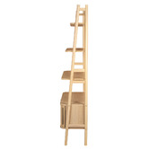 Nordic Street Carrie 4 Tier Rubberwood Display Shelf