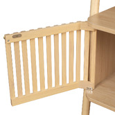Nordic Street Carrie 4 Tier Rubberwood Display Shelf