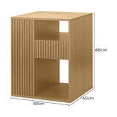 Nordic Street Armi Bedside Table with Right Drawer