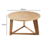 Nordic Street Ella Oak Wood Coffee Table