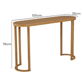 Nordic Street Auston Oak Wood Console Table