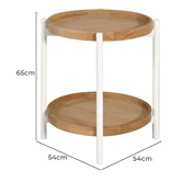 Nordic Street Connor Pine Wood Side Table