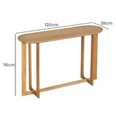 Nordic Street Daius Oak Wood Console Table