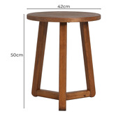 Nordic Street Elroy Oak Wood Side Table