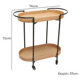 Nordic Street Shavin Bar Cart