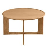 Nordic Street Anselm Round Oak Wood Coffee Table