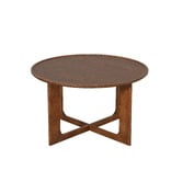 Nordic Street Anselm Round Oak Wood Coffee Table
