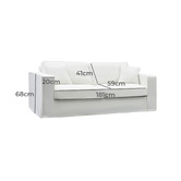 Nordic Street Chiara 3 Seater Slipcover Sofa