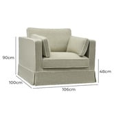 Nordic Street Sand Stevenson Slipcover Armchair