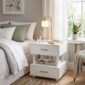 Nordic Street Crossan Pine Wood Bedside Table