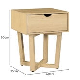 Nordic Street Nadia Bedside Table