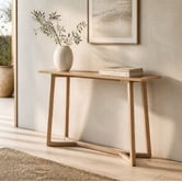 Nordic Street Dietrich Oak Wood Console Table