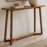 Nordic Street Dietrich Oak Wood Console Table