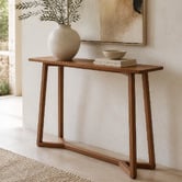 Nordic Street Dietrich Oak Wood Console Table