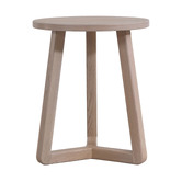 Nordic Street Dietrich Light Oak Wood Side Table