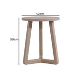 Nordic Street Dietrich Light Oak Wood Side Table