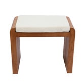Nordic Street Izyan Cotton &amp; Linen Accent Stool