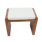 Nordic Street Izyan Cotton &amp; Linen Accent Stool
