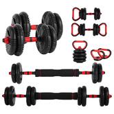 Nesto 18 Piece 15kg Gunner 5-in-1 Adjustable Dumbbell Set