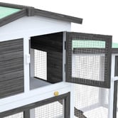 Nesto Raye Fir Wood &amp; Mesh Wire Chicken Coop