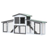 Nesto Raye Fir Wood &amp; Mesh Wire Chicken Coop