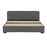 Aroya Home Quincy Faux Leather Bed with Drawers