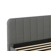Aroya Home Quincy Faux Leather Bed with Drawers