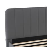 Aroya Home Quincy Faux Leather Bed with Drawers