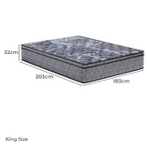 Aroya Home Medium to Firm Presley Euro Top Memory Foam Mattress
