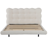 Aroya Home Laura Sherpa Floating Bed with LED