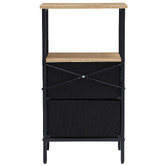 Aroya Home Luna 2 Drawer Rattan Bedside Table