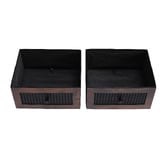 Aroya Home Luna 2 Drawer Rattan Bedside Table