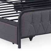 Aroya Home Grey Taylor Bed with Drawers &amp; Charging Station