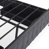 Aroya Home Grey Taylor Bed with Drawers &amp; Charging Station