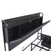 Aroya Home Grey Taylor Bed with Drawers &amp; Charging Station