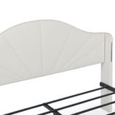 Aroya Home Stephie Faux Leather Bed Frame with LED