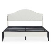 Aroya Home Stephie Faux Leather Bed Frame with LED