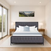 Aroya Home Grey Taylor Bed with Drawers &amp; Charging Station