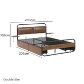 Aroya Home Pierre Bed with Drawers &amp; Built-In Bedside Tables
