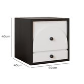 Aroya Home Solara 2 Drawer Bedside Table