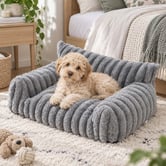 Aroya Home Pickles Faux Fur Dog Bed